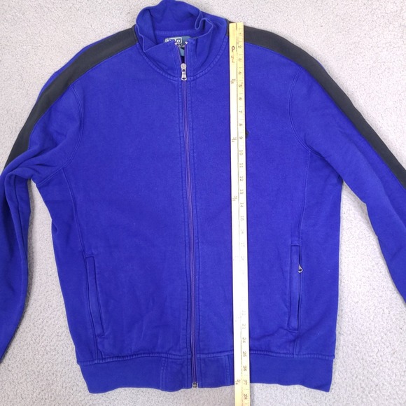 Polo Ralph Lauren Track Jacket Men's Large Blue Black Full Zip Pony - Picture 9 of 14